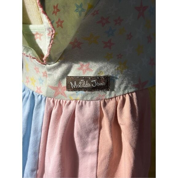 Matilda Jane Sweet As Can Be Dress 12-18M Multicolor Scalloped - Picture 6 of 9